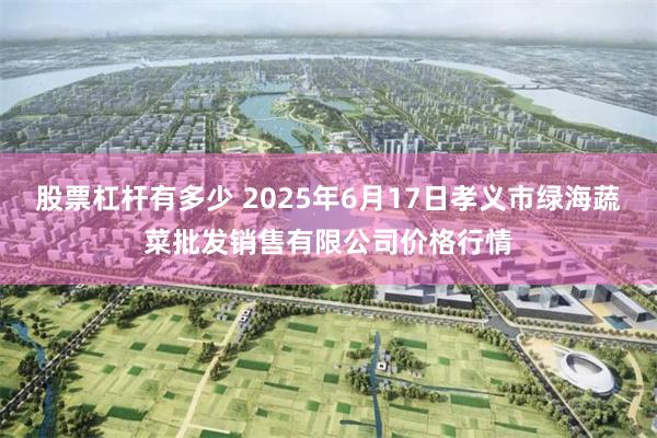 股票杠杆有多少 2025年6月17日孝义市绿海蔬菜批发销售有限公司价格行情